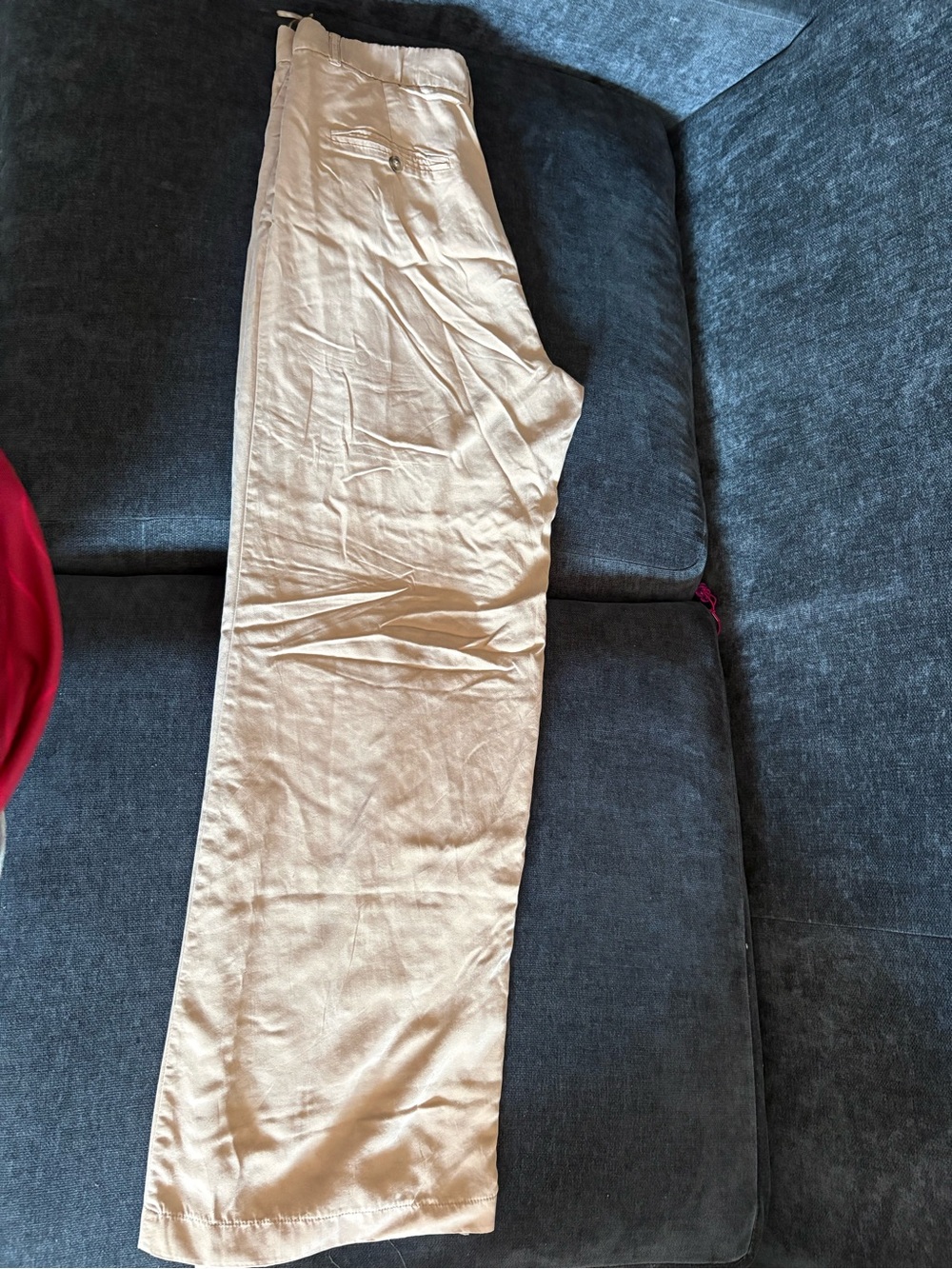 Men's Beige Casual Pants - Lightweight Everyday Comfort